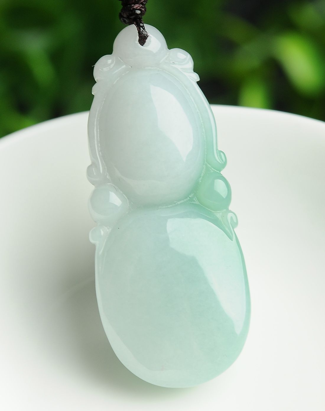 一品翠玉器专场天然a货翡翠葫芦吊坠(附证书)zh0019_唯品会