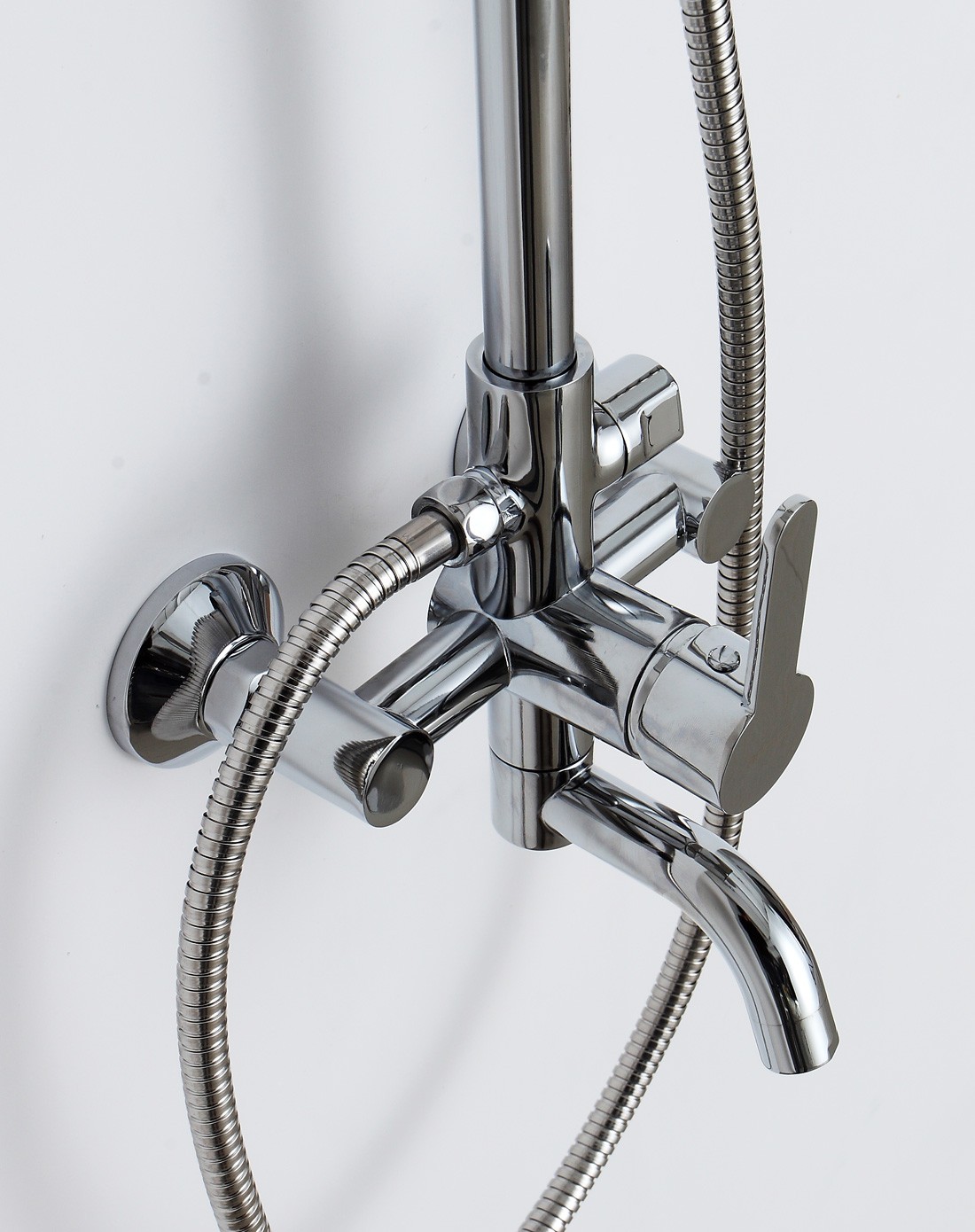 淋浴花洒套餐全铜三出水龙头大尺寸顶喷