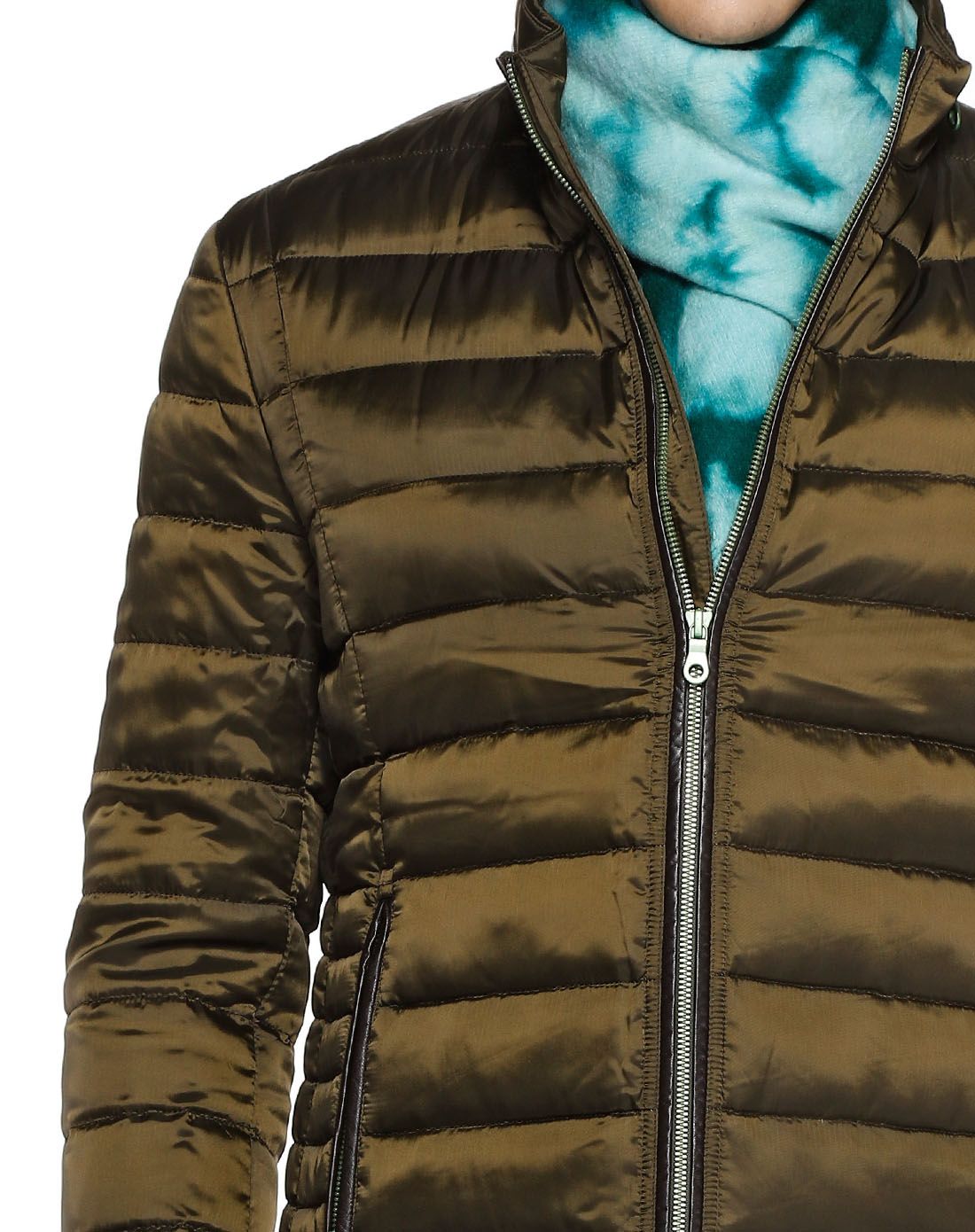 斯卡图carlo castello深绿色轻薄休闲长袖羽绒服81726502400_唯品会