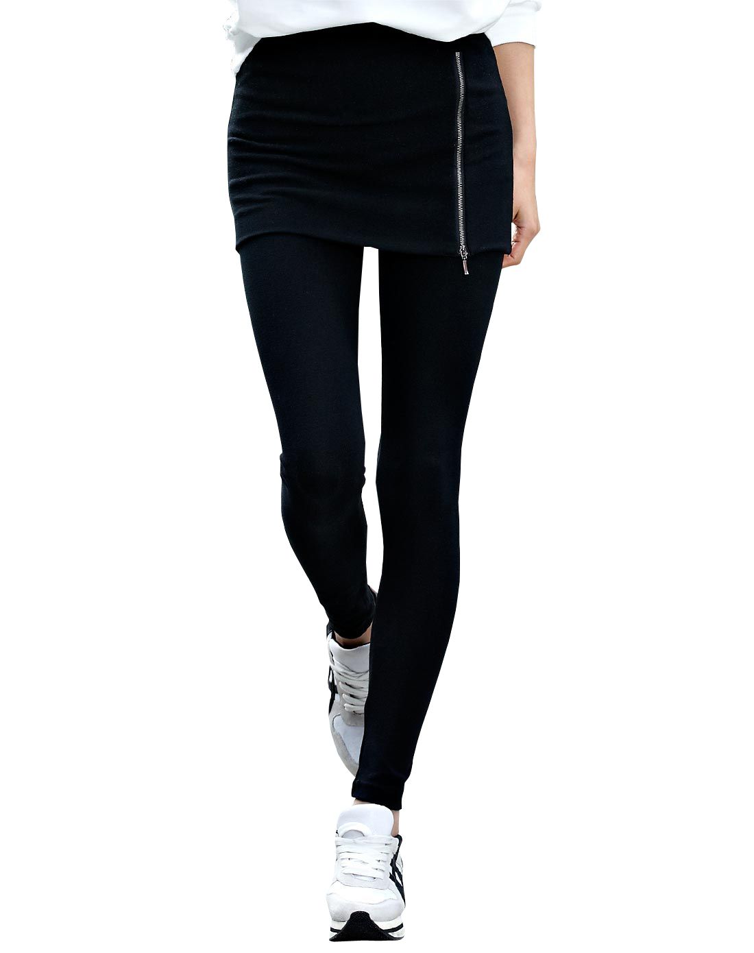 运动健美 女款黑色高弹外穿裤子