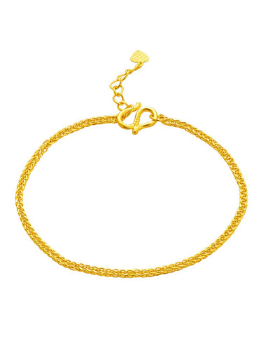 萃华 足金黄金手链 水扁肖邦手链 约4.43克