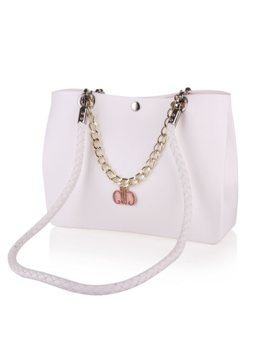 euro db小号白色金链环保树脂单肩女包2007rl-b4-wt_唯品会