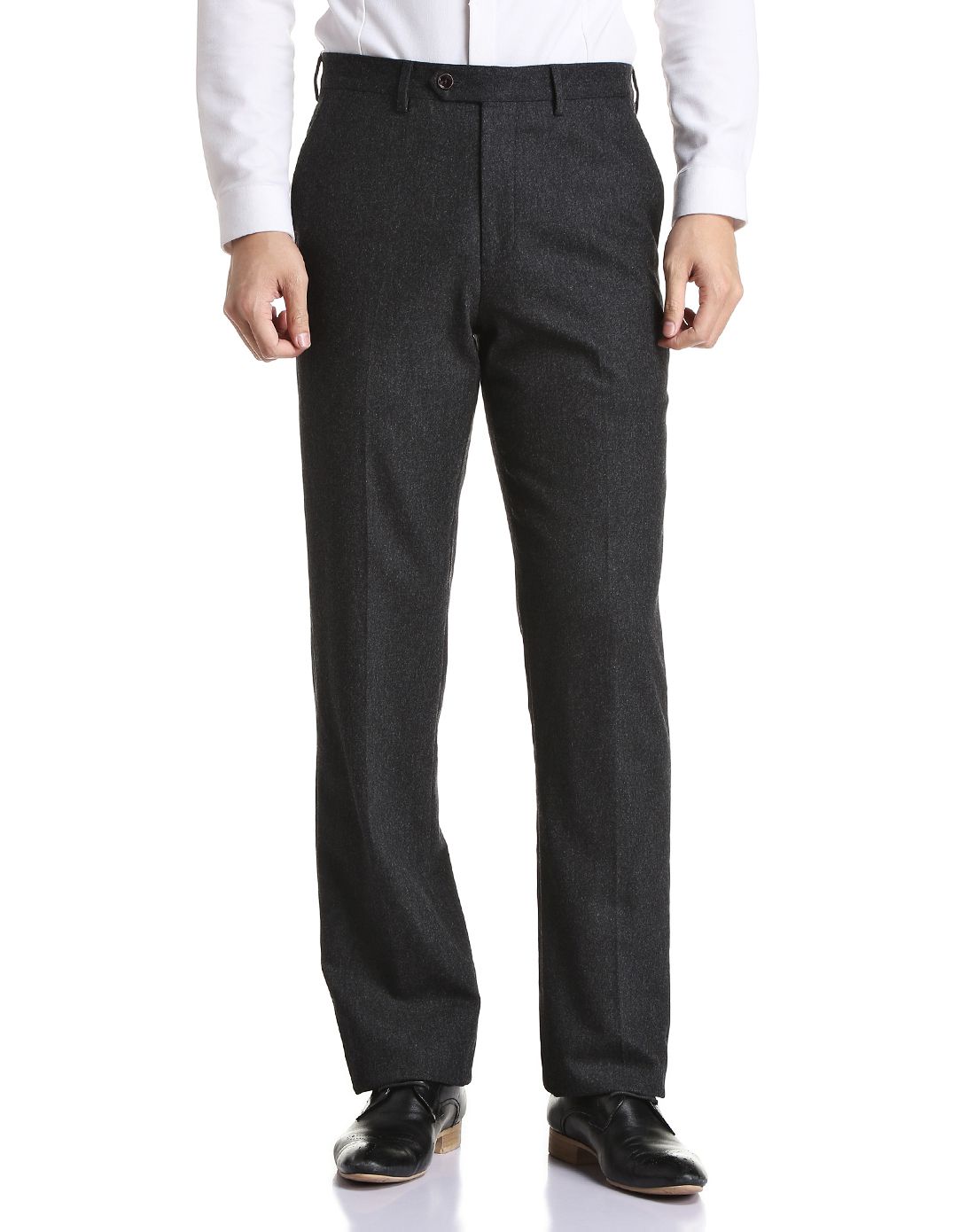 柔滑舒适羊毛羊绒混纺单西裤