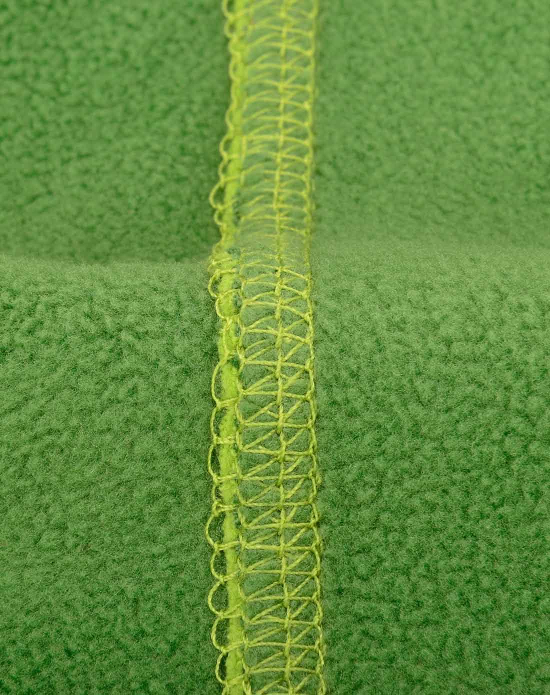 新款女款莱姆绿抓绒衣 sbs拉链