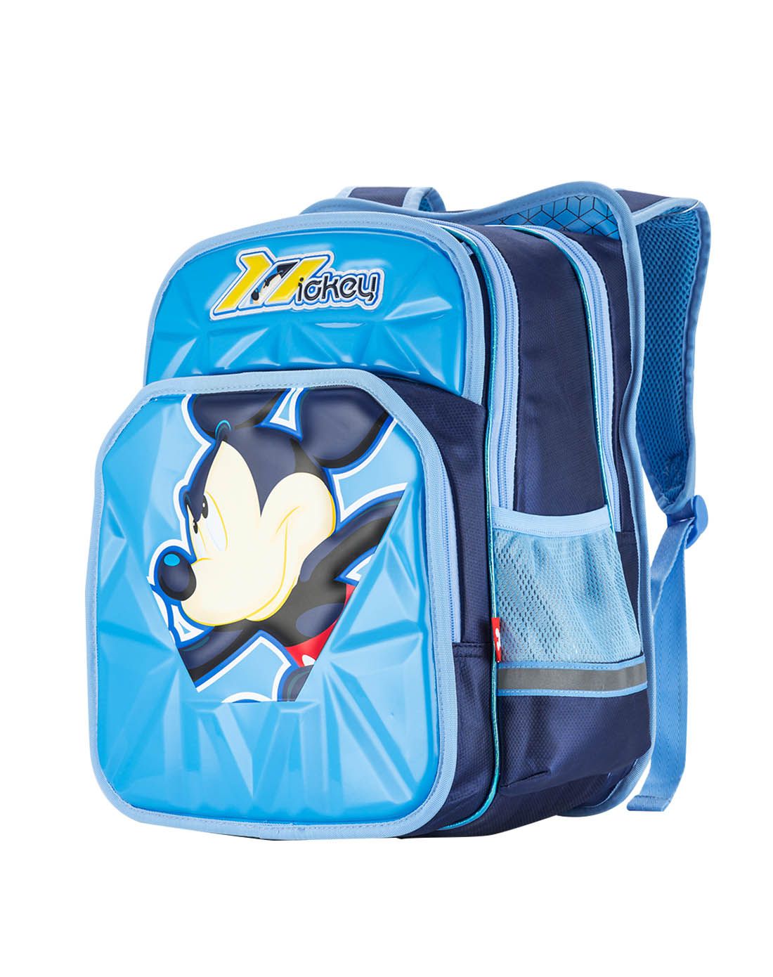 迪士尼米奇图案立体压膜儿童书包蓝色