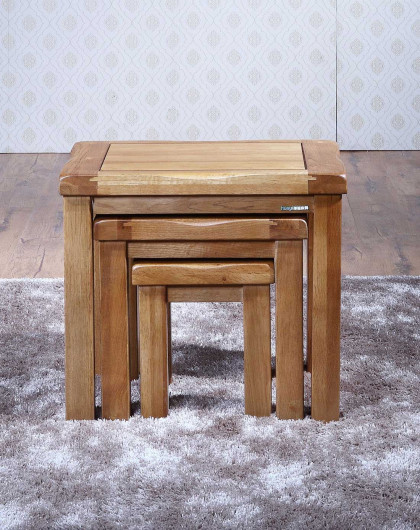 红星家品会家具专场永泰丰-华谊系列 北美进口白橡木 套桌 换鞋凳套三