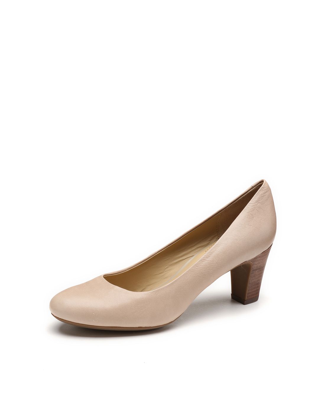 【分期免息】女款浅灰褐色经典时尚高跟单鞋