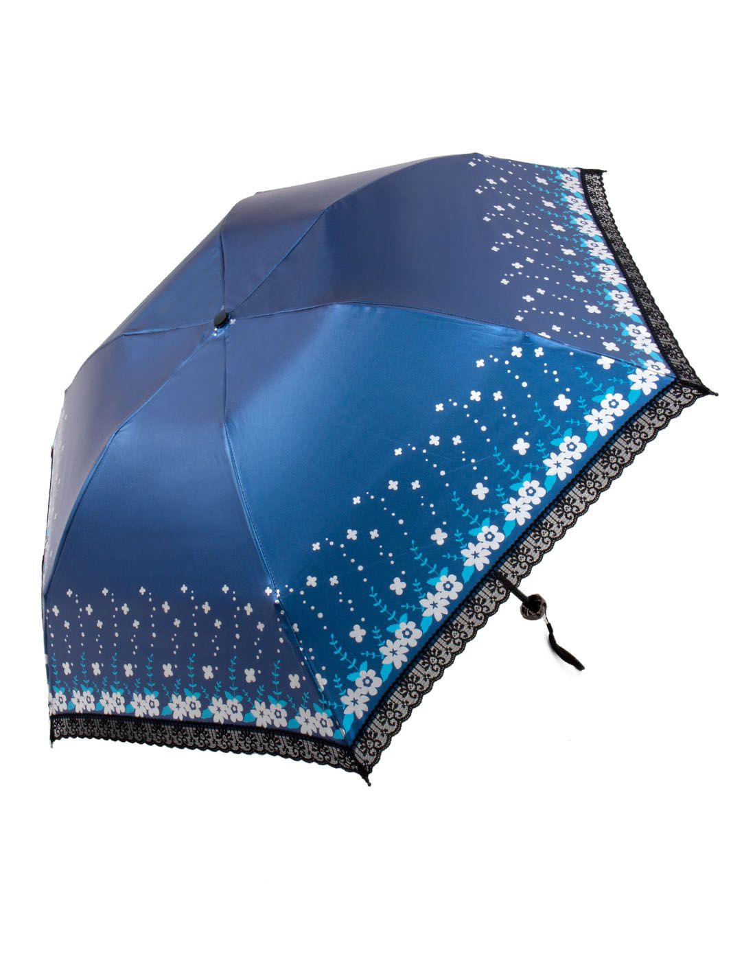 william&kate 超轻碳纤(仅150g)轻巧散花飞舞四折伞