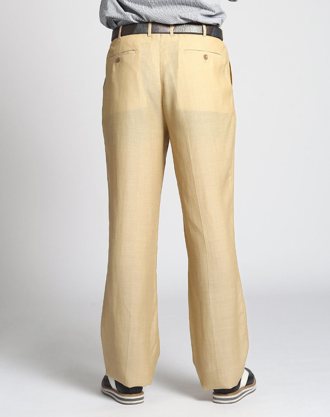 米色商务经典西裤