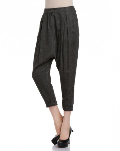 黑灰色摩登个性裤子