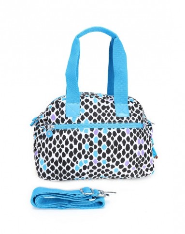 kipling猴子彩色豹纹混合背提包