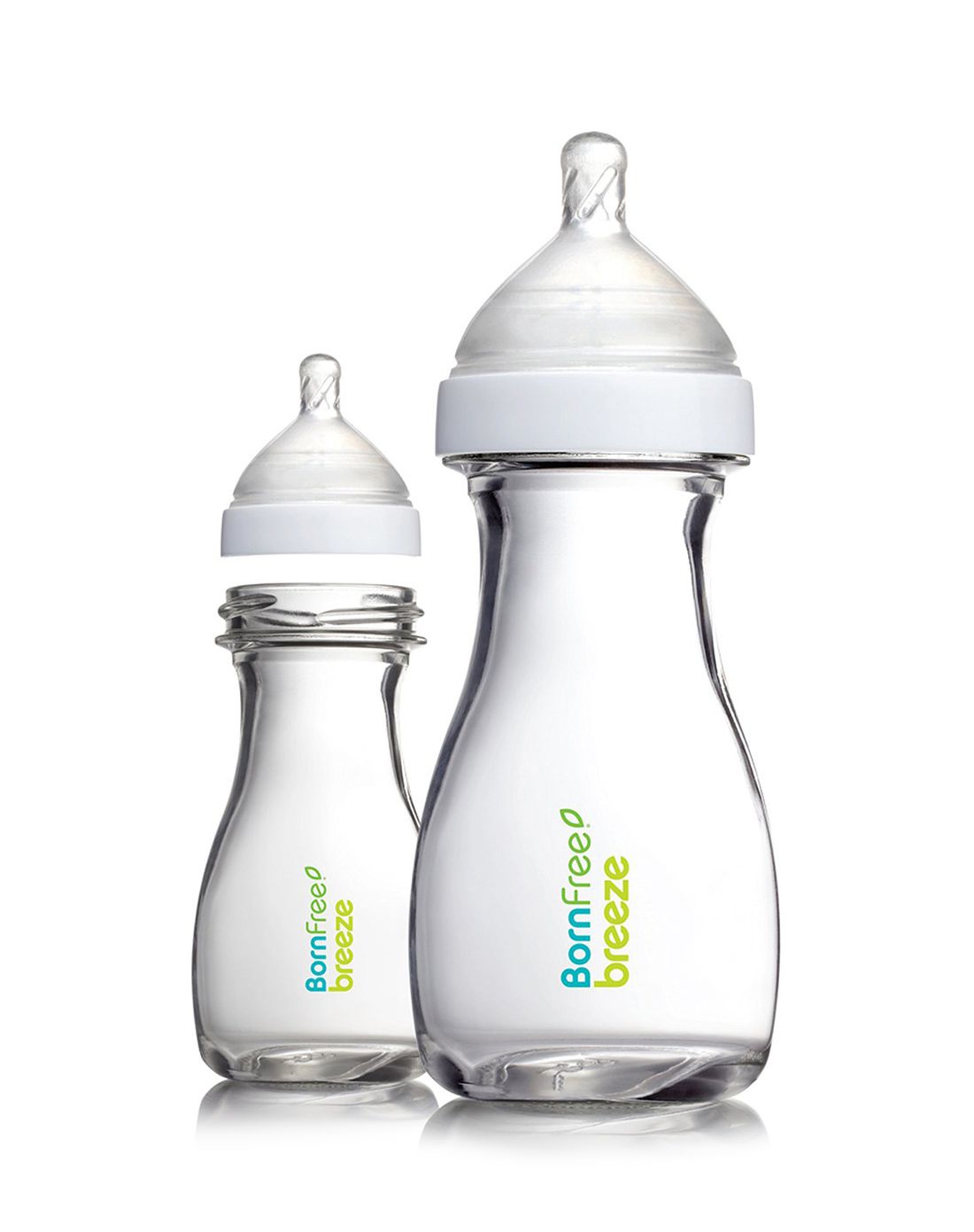 born free 宽口径玻璃奶瓶266ml(两只装)