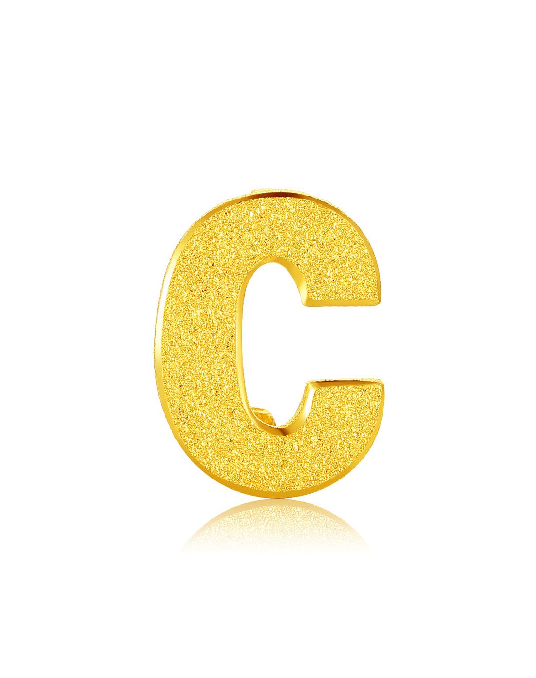 足金字母c吊坠(可diy)约1.01克