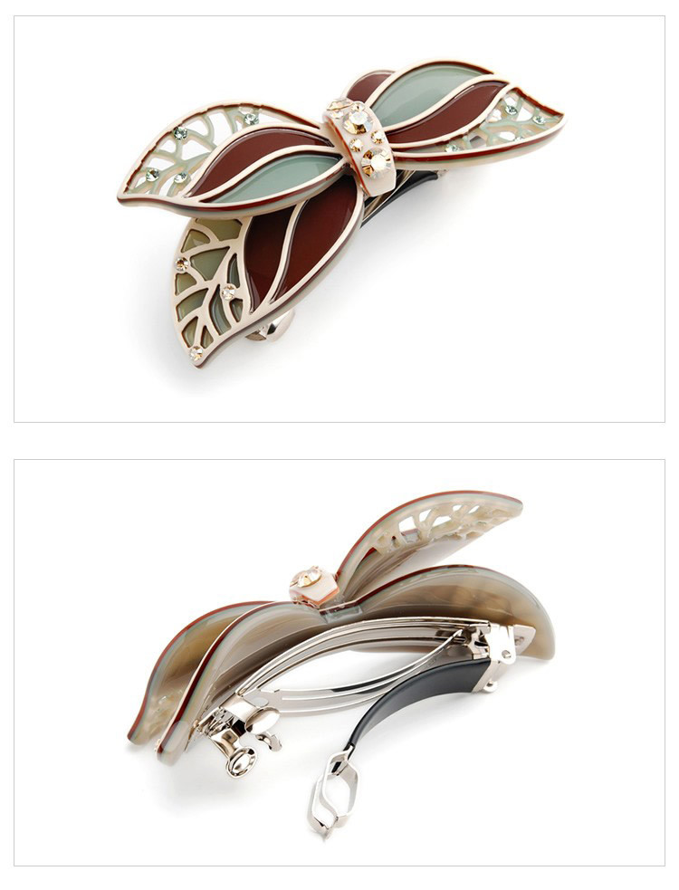 奇美拉 雨蝶双飞 镂空 发夹顶夹 马尾夹