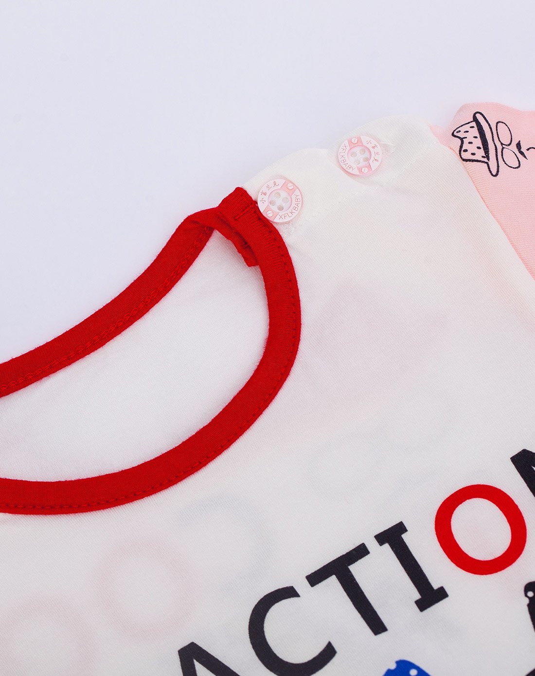 红色小帽兜时尚单面肩开套