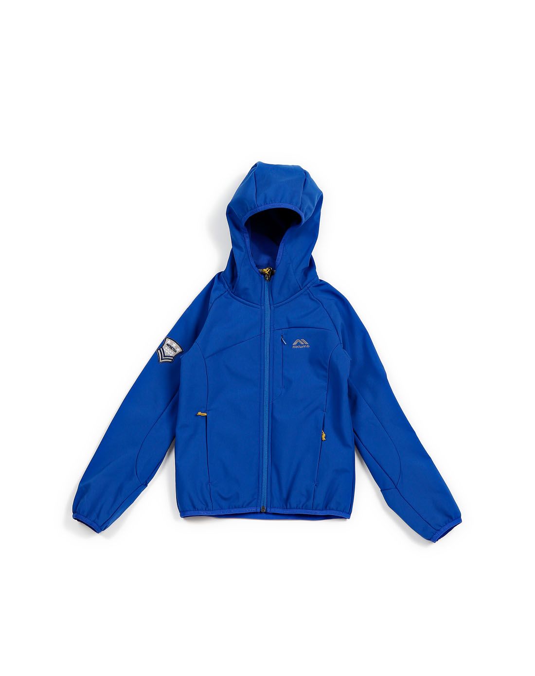 哥仑步 防风恒温中性童款军蓝色长袖外套时尚连帽