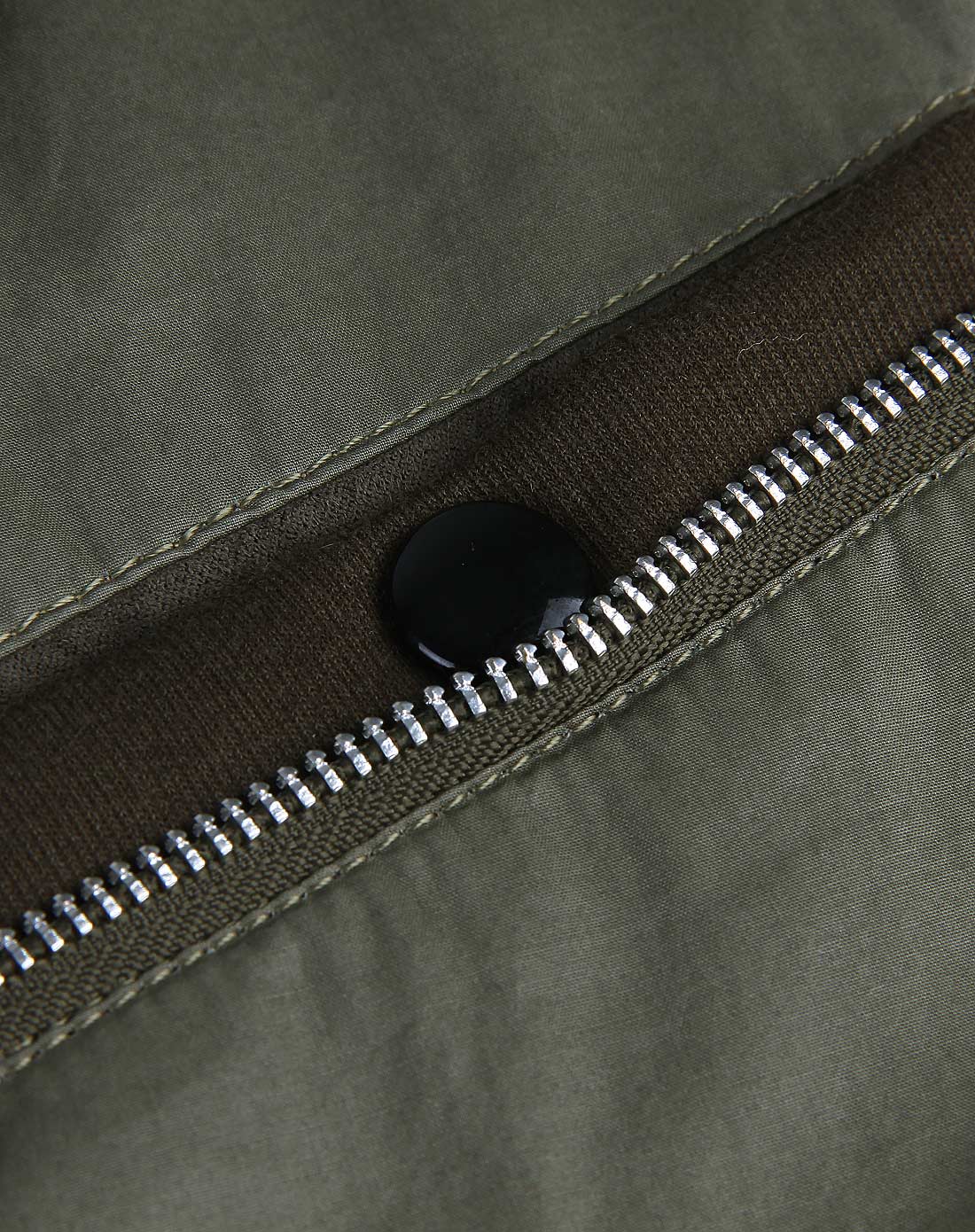 暗橄榄绿色棉混纺时尚休闲单夹克