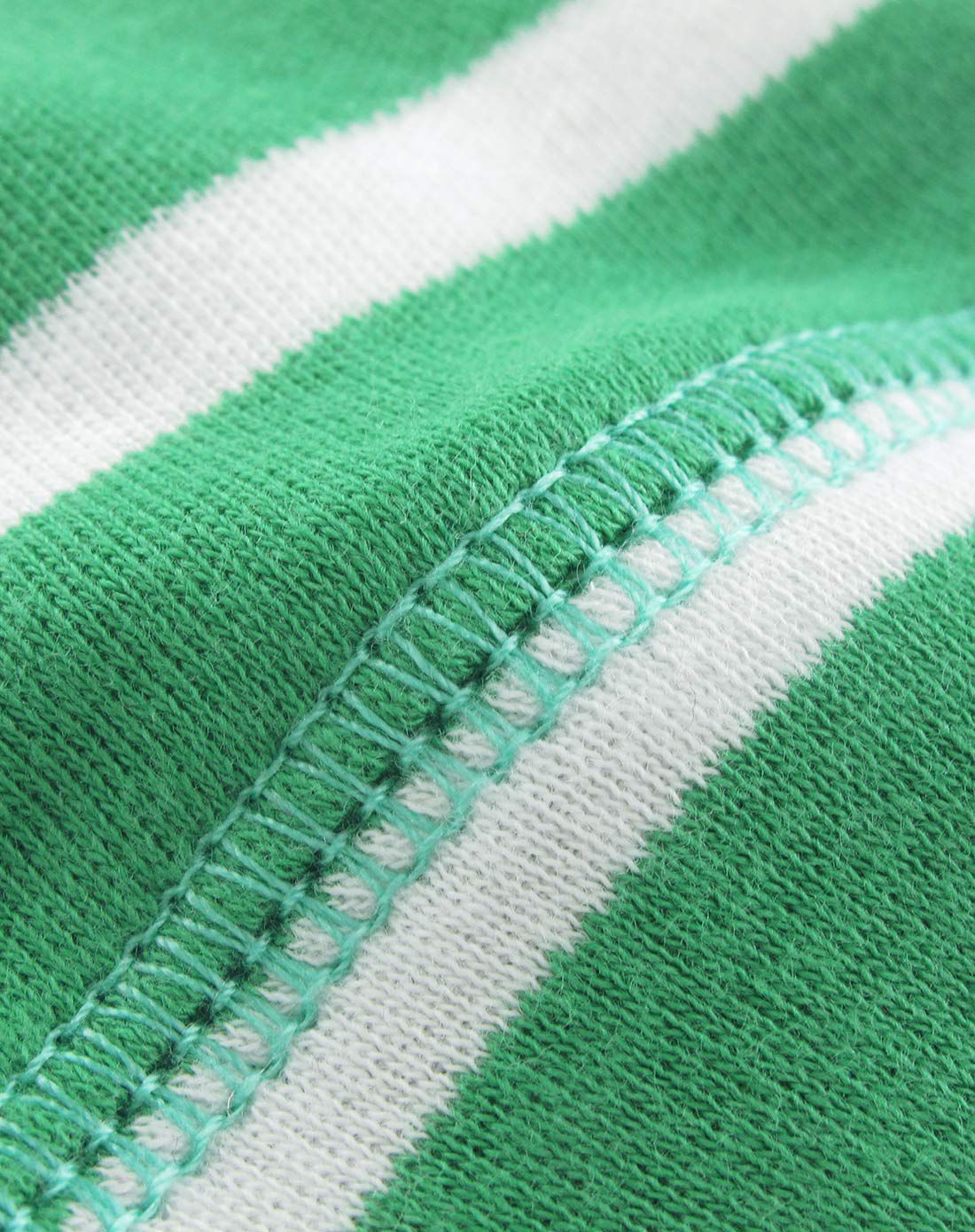 中性绿白条纹长裤