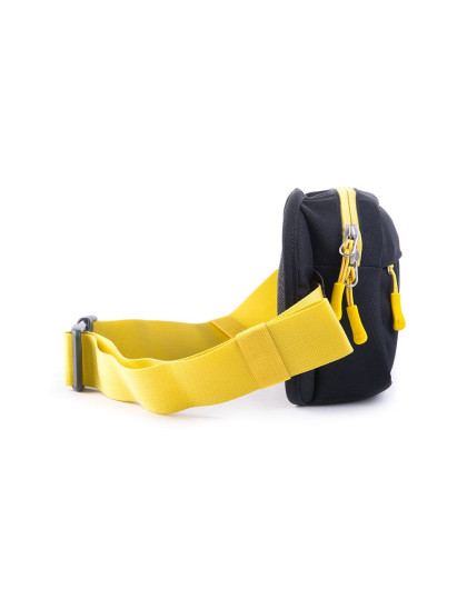 860d尼龙 中性黑色简易腰包 ykk拉链