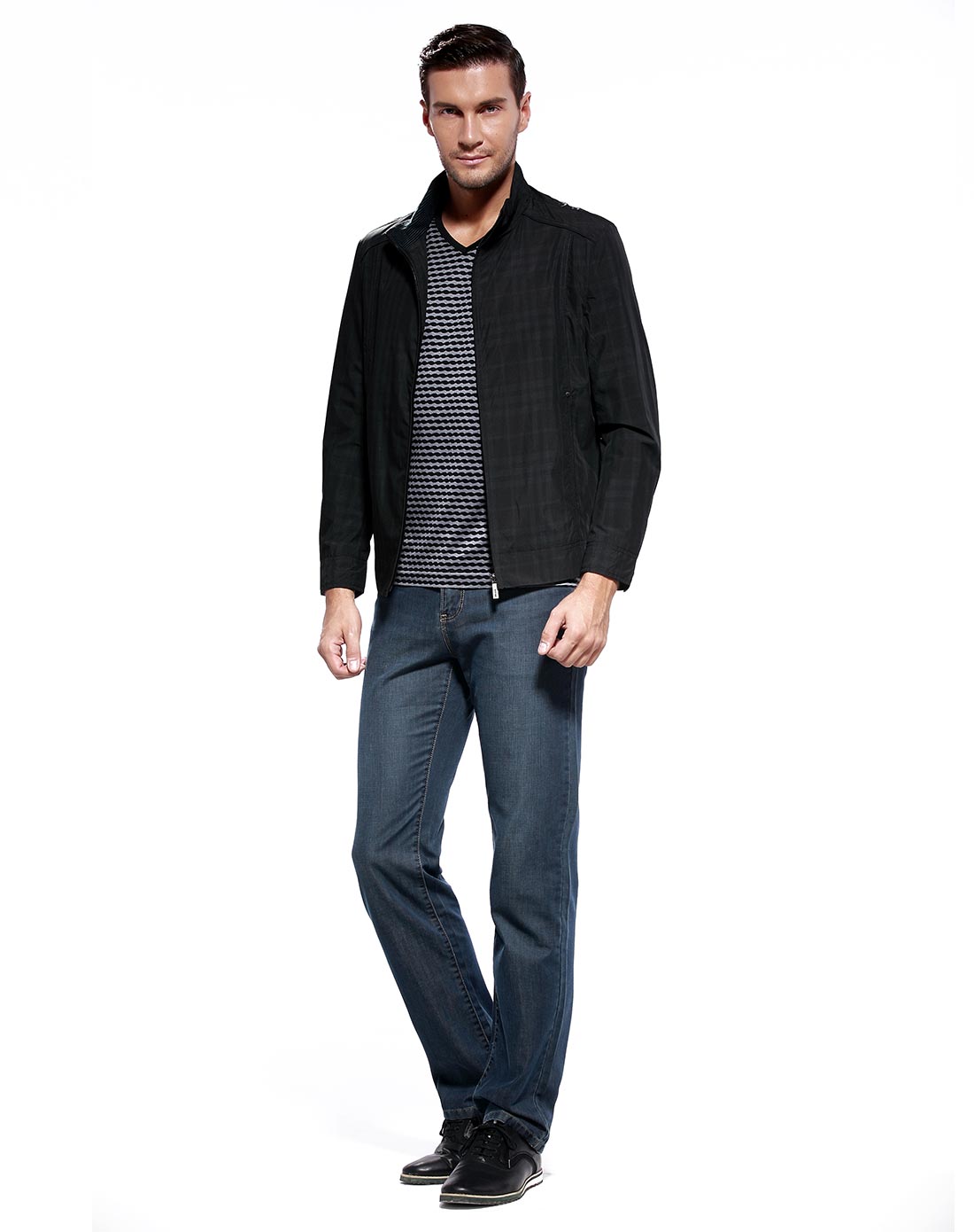 deon绿色经典时尚长袖夹克dn0772j10330_唯品会