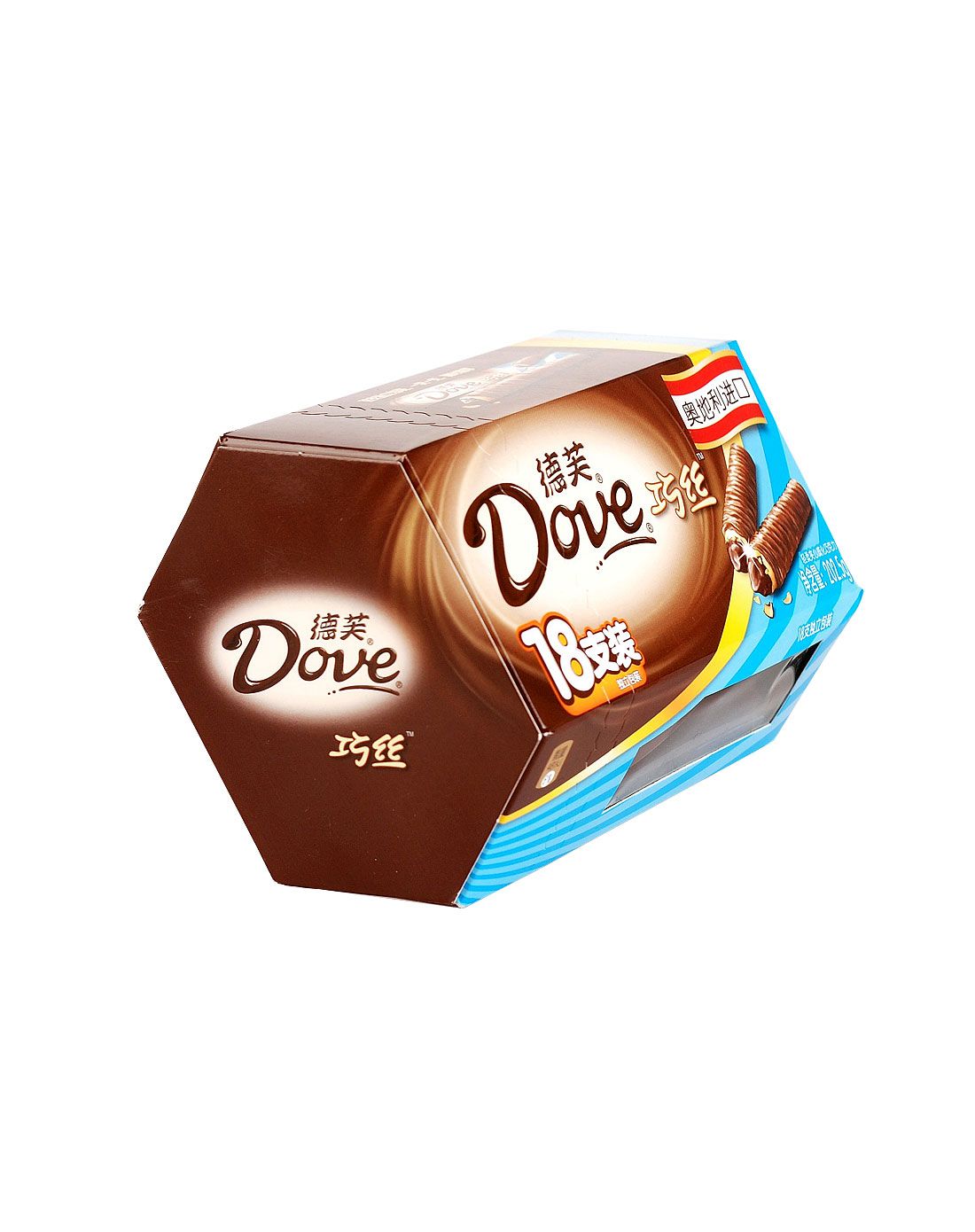 奥地利进口德芙巧丝巧克力202.5g*8盒共144支整箱