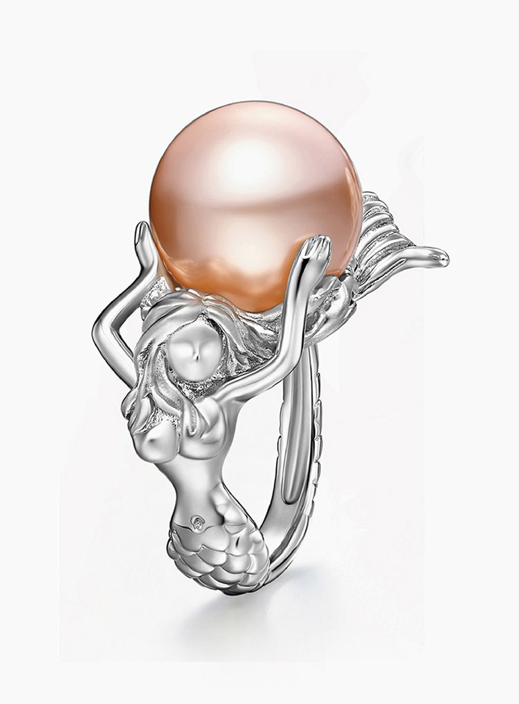 hefangjewelry设计师品牌轻奢珠宝专场hefang jewelry 美人鱼珍珠戒指