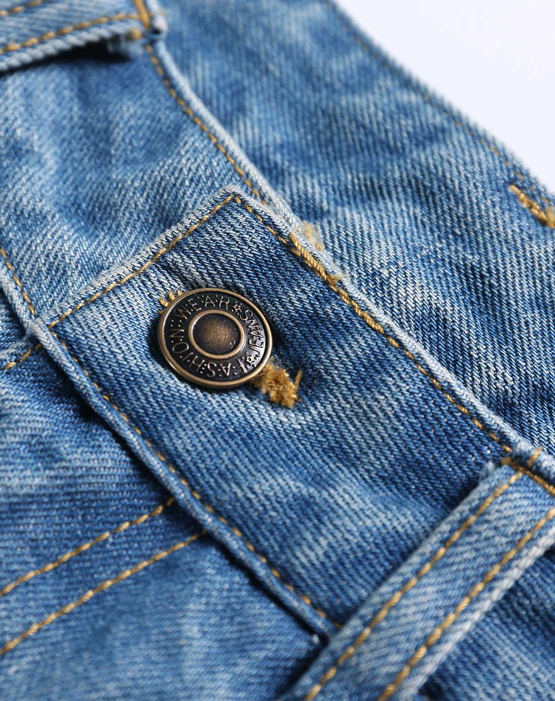 海贝ihappy牛仔蓝时髦破洞牛仔裤e6dq12011335m01_唯品会