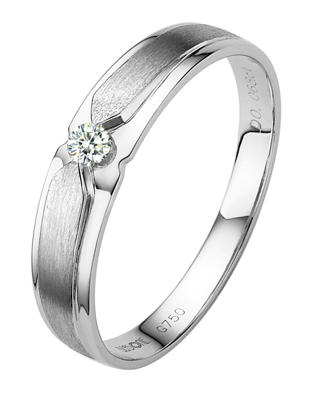 钻宝源珠宝专场18k白金情侣男戒odc10073_唯品会