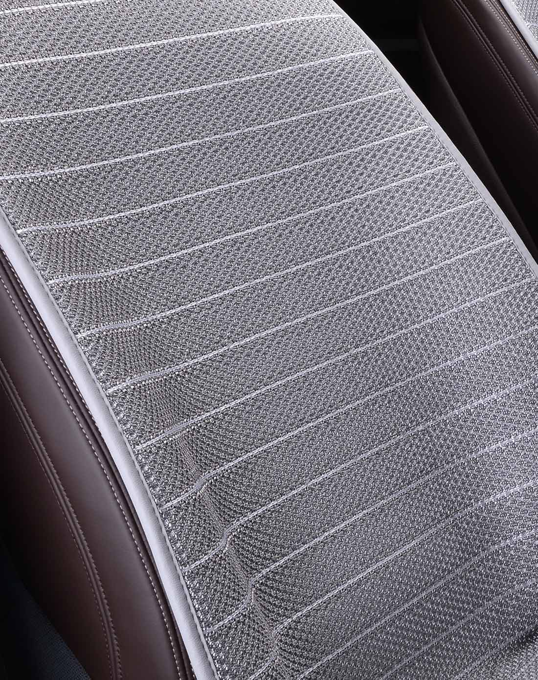 3d透气冰丝免绑汽车通用坐垫 灰色