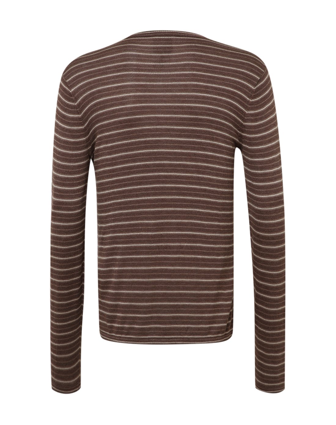 armani collezioni男款化纤条纹针织衫