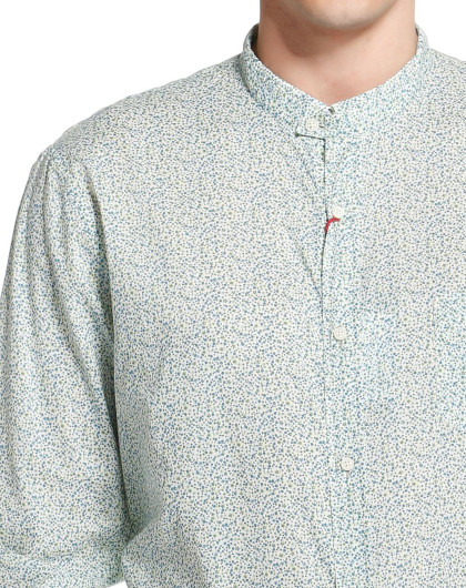 trussardi男女服装配件专场trussardi jeans男款浅绿色碎花纯棉衬衫