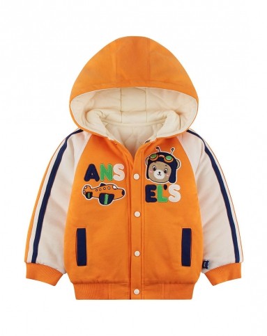 儿童新橘色加厚棉服