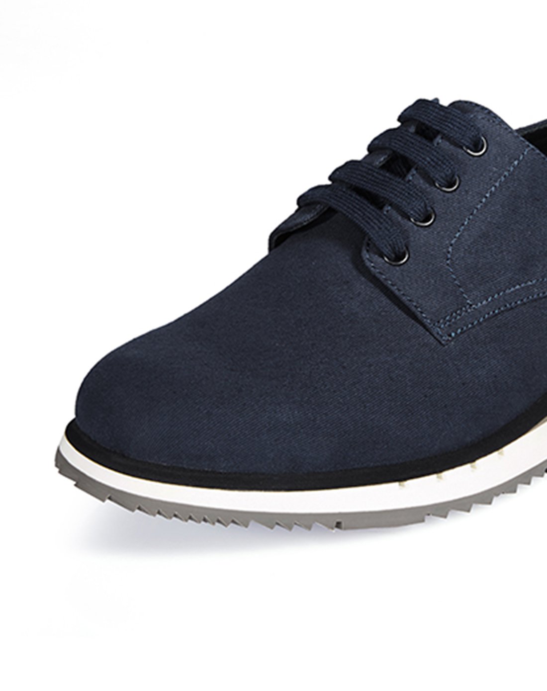 哥弟 时尚布男士休闲鞋蓝色