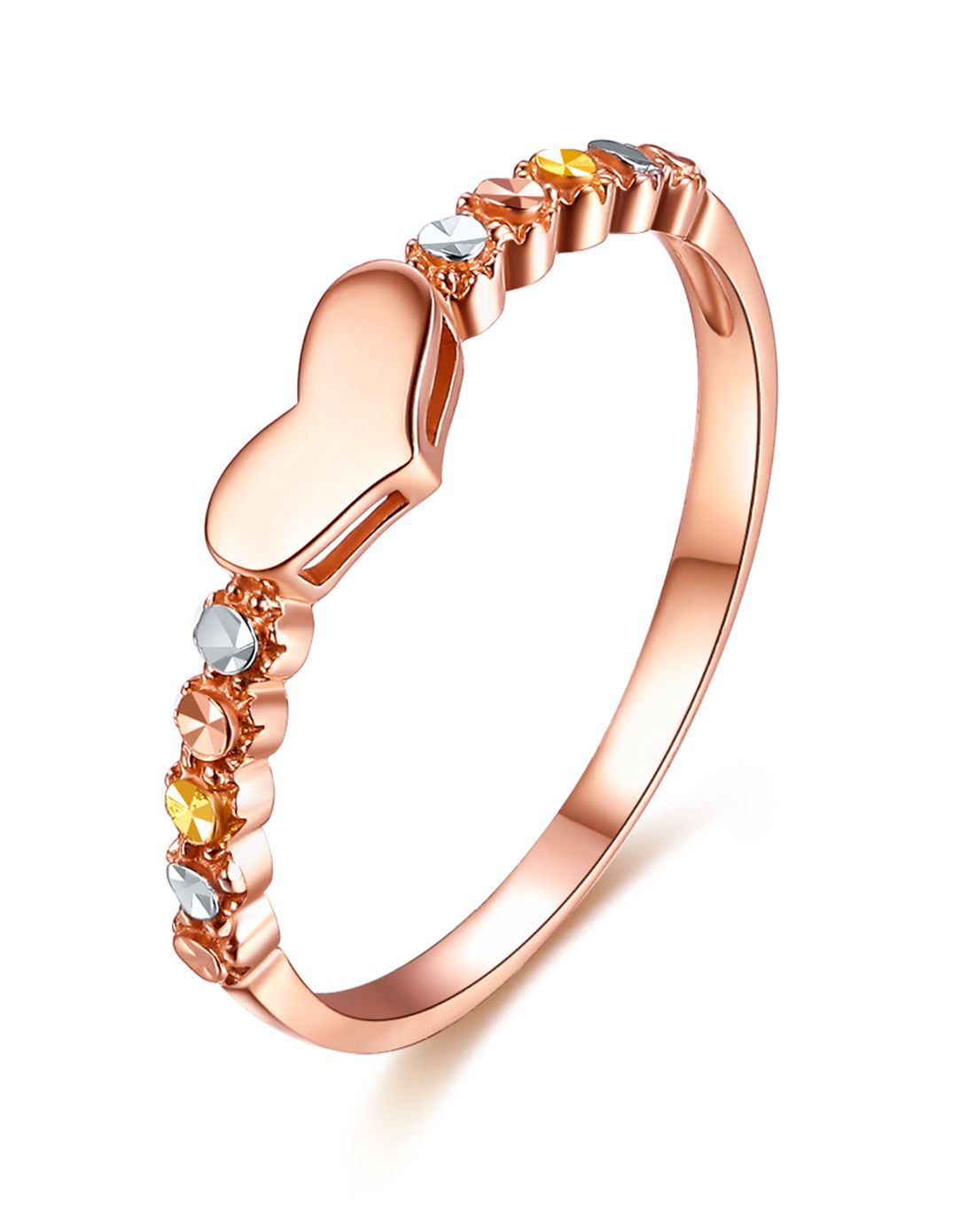 黛慕妮 18k金玫瑰金彩金戒指