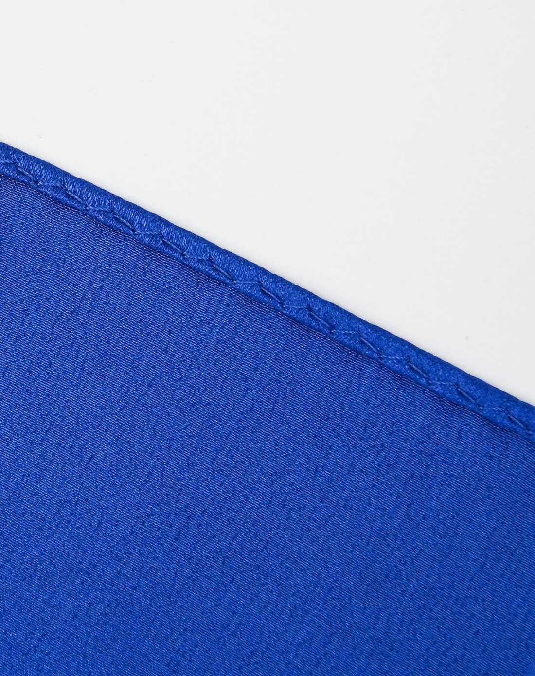 100%桑蚕丝宝蓝色方巾