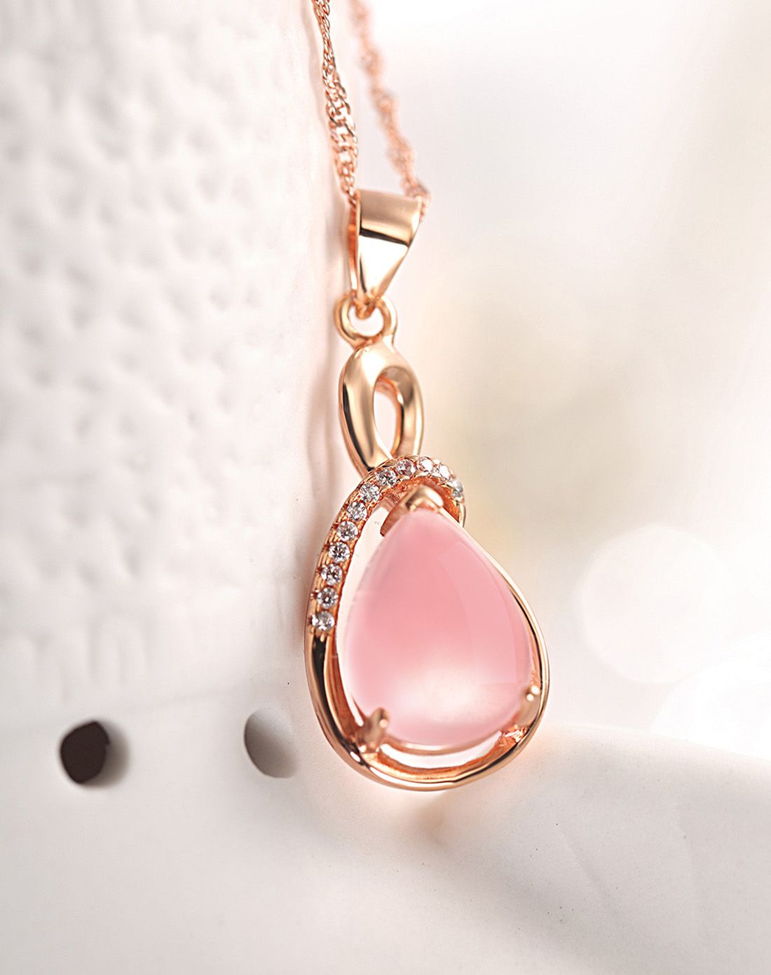 winy 3克拉 天然5a冰种级芙蓉石项链 夏夜暖风 配证书