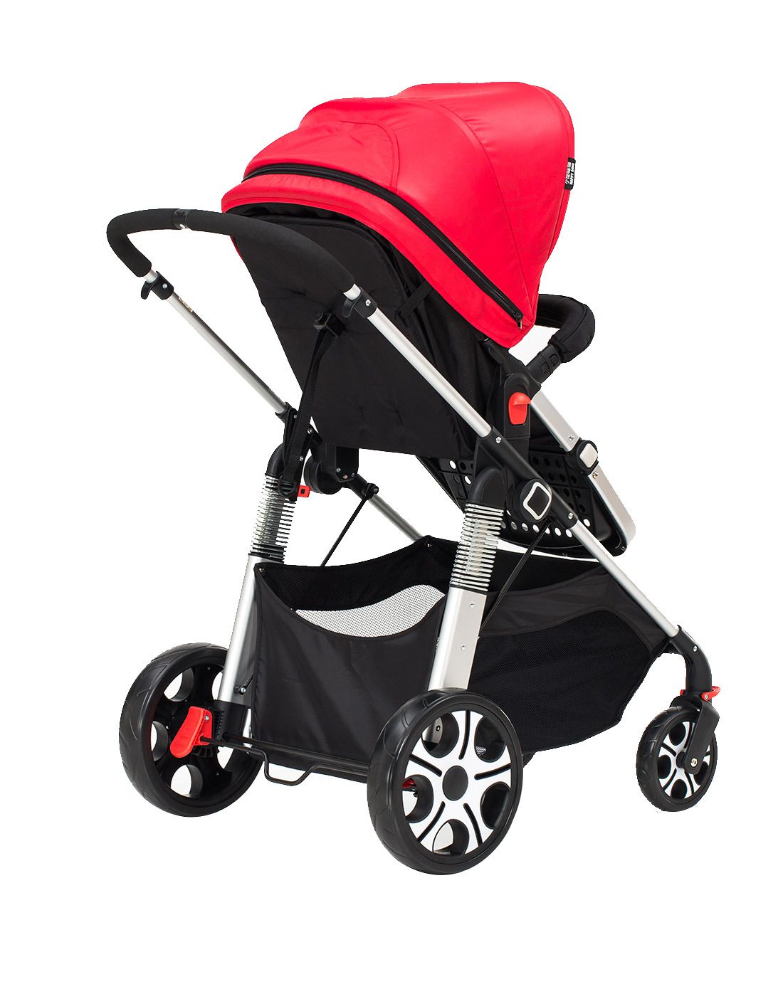 小龙哈彼 铝合金高景观超强避震婴儿推车(红色)