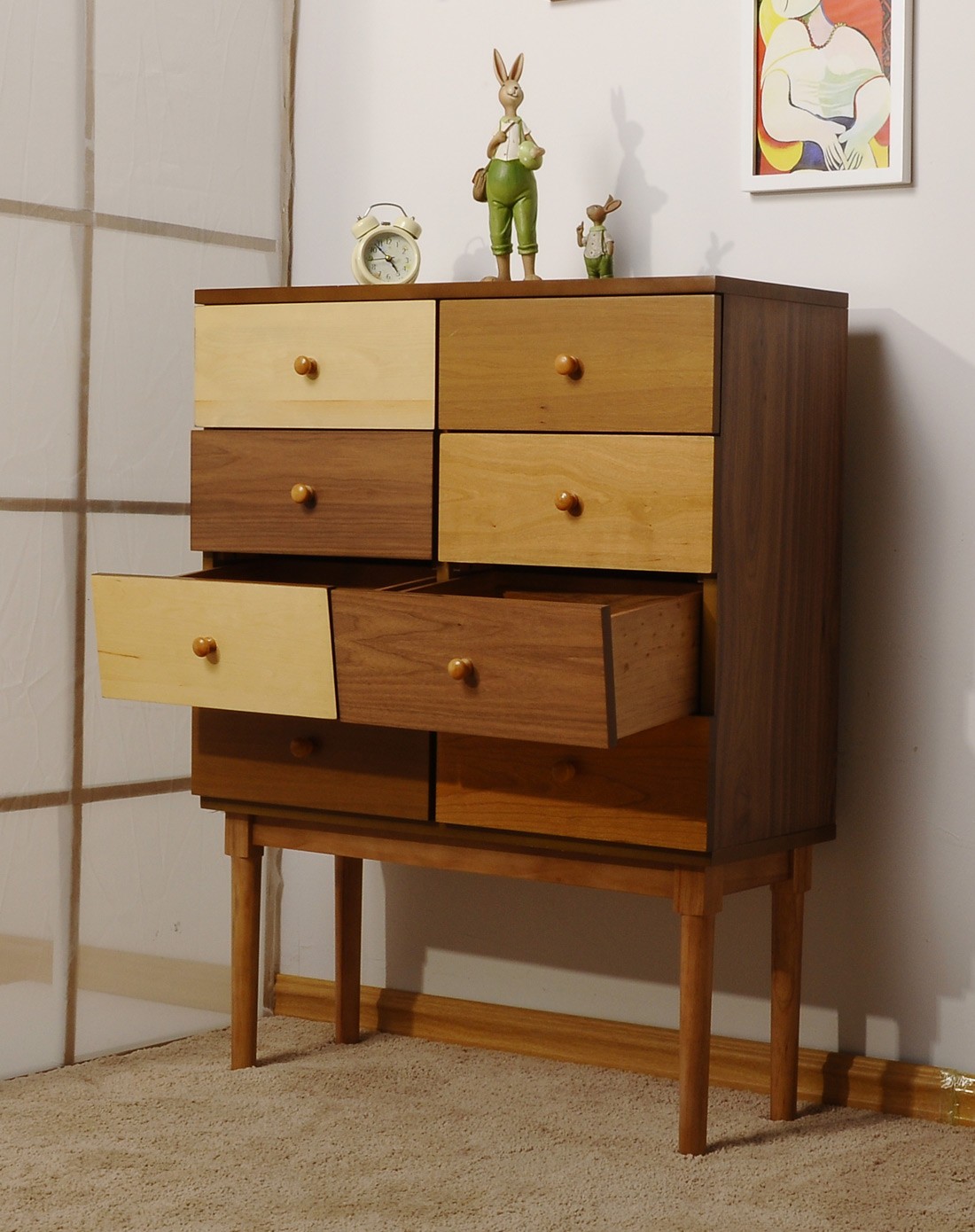 家逸家具专场【出口日本原装】古斯特拼木柜子斗柜【快递到楼下】rf-x