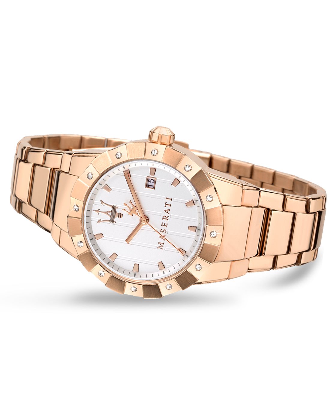 maserati tempo玛莎拉蒂全玫瑰金御姐女士石英表r8853103503