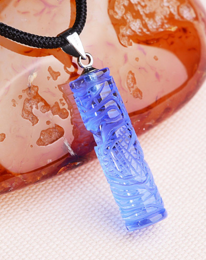 石头记 云之龙 合成蓝水晶 玉坠