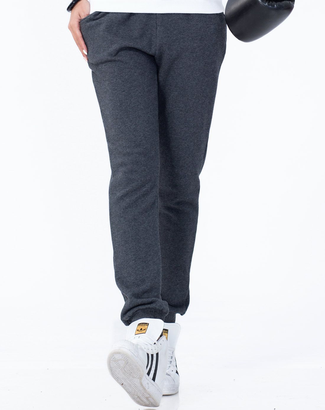 运动健美 女款深麻灰收腿裤