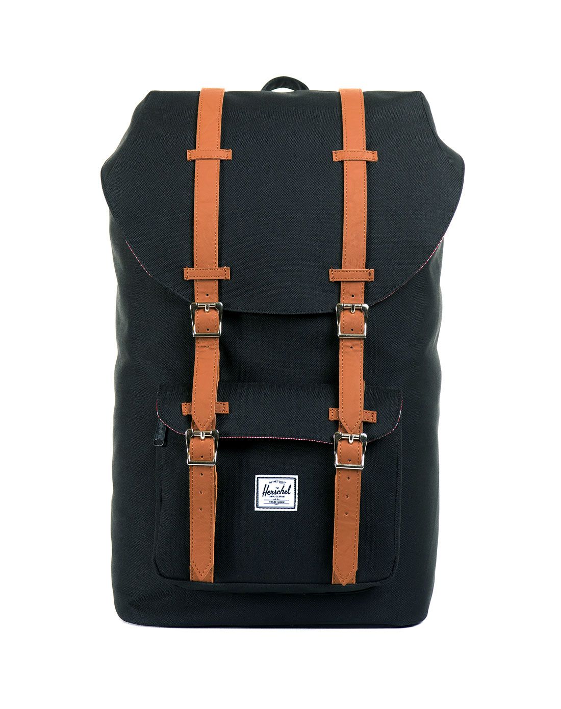 herschel男女黑棕美洲系列时尚双肩包