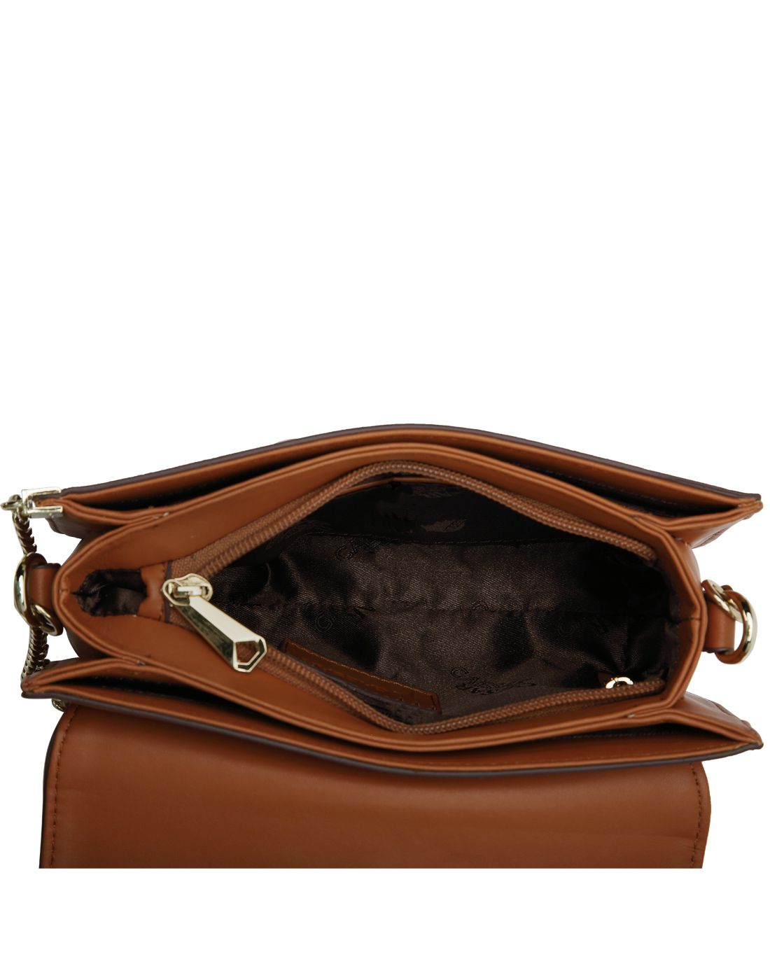 凯撒大帝caesar2016年新品女款浅深咖啡色牛皮单肩包gf20627219_唯品