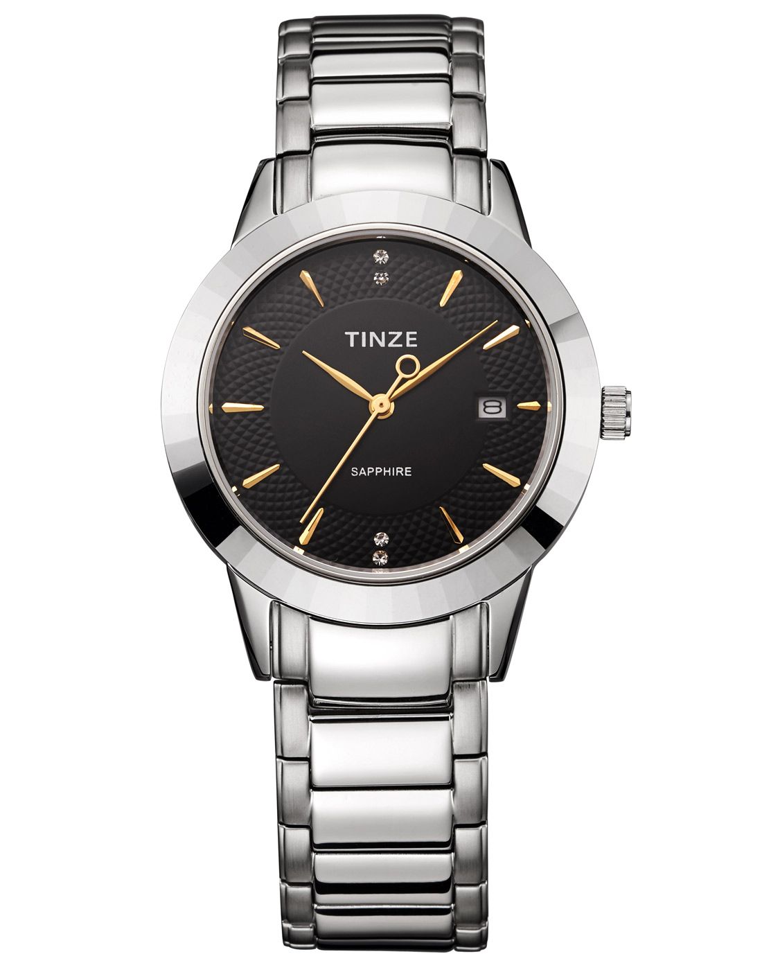 天际 时尚经典石英男表进口石英机芯蓝宝石镜面精钢手表