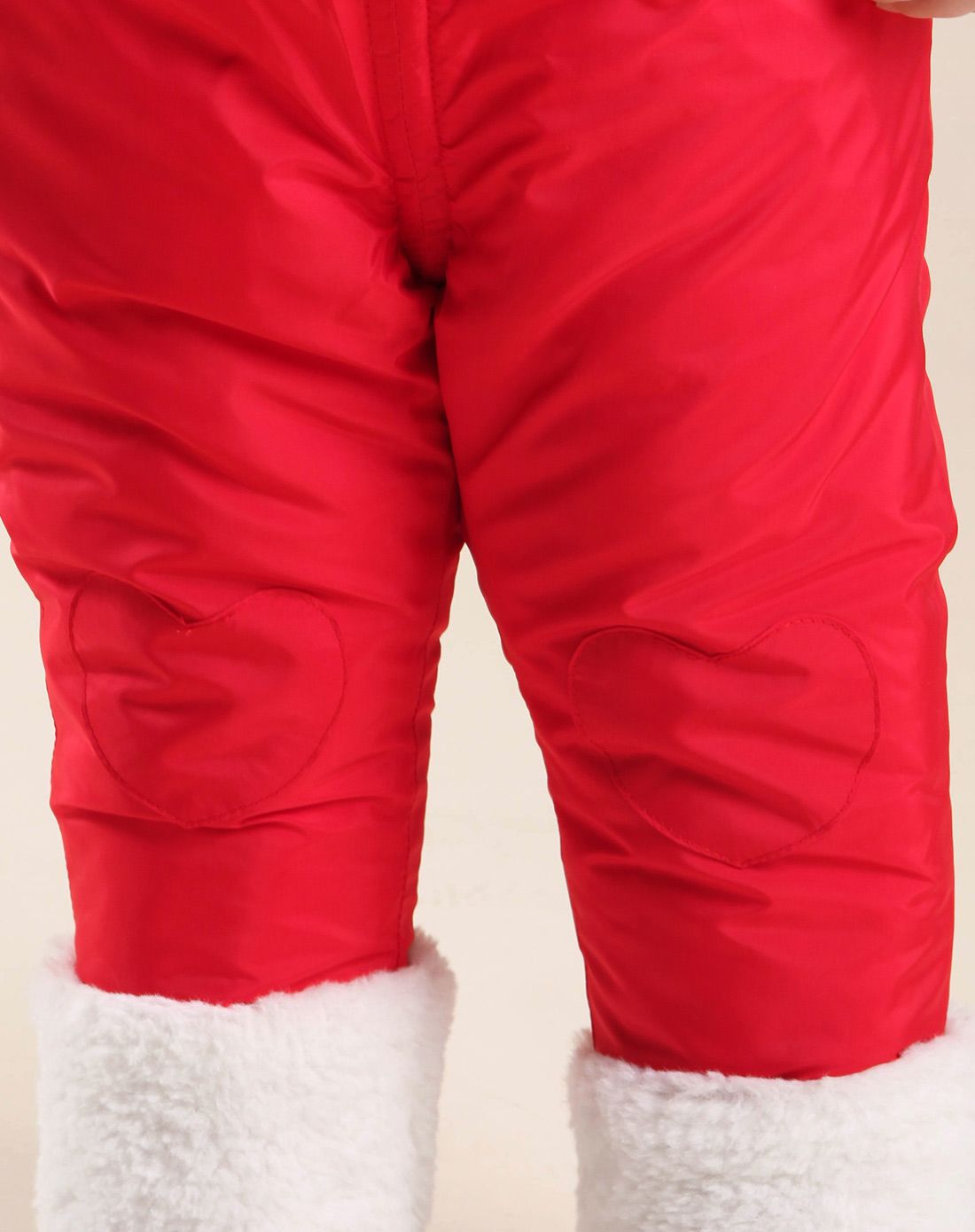 女婴童大红色棉裤