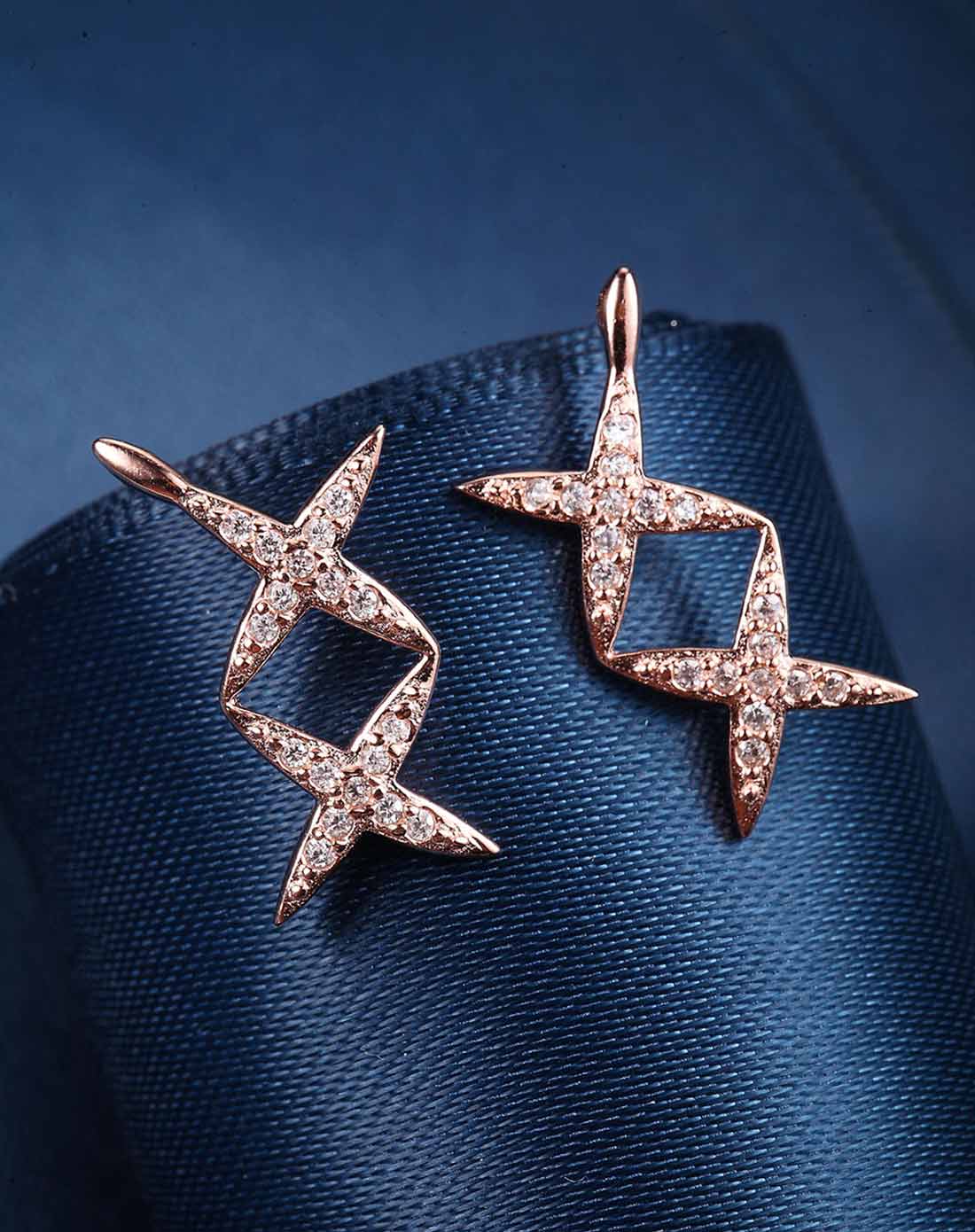 agovski珠宝首饰专场【韩流新品速递】s925银镀金韩国最新线条感星星