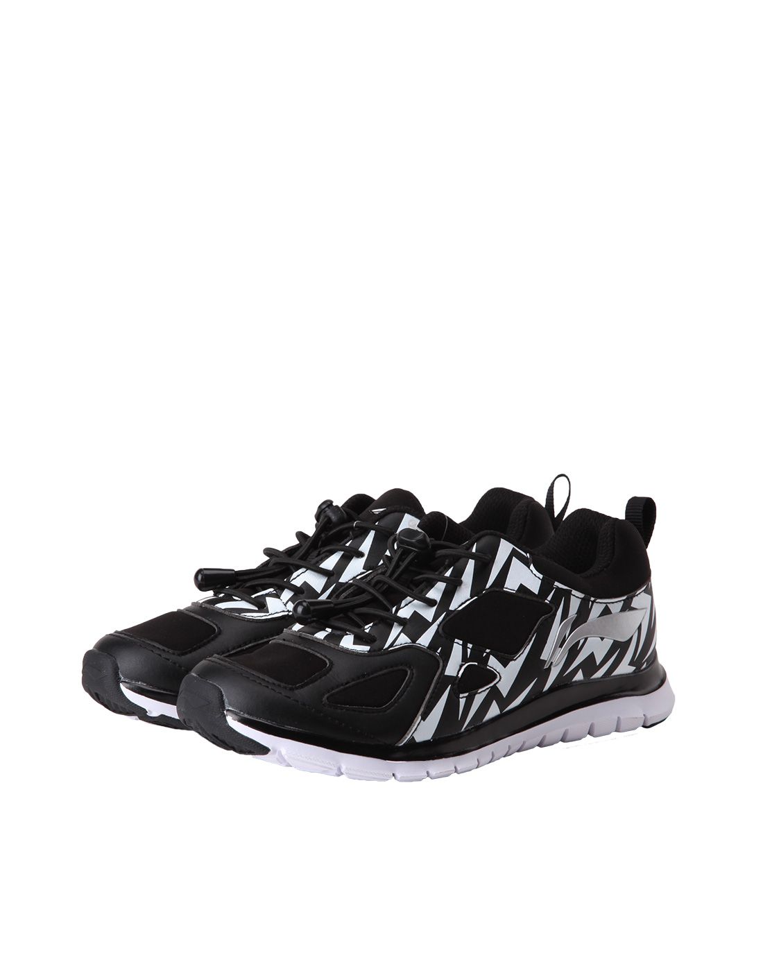 李宁li-ning kids童鞋专场轻便耐磨轻质跑鞋忍者黑arbl132-1_唯品会