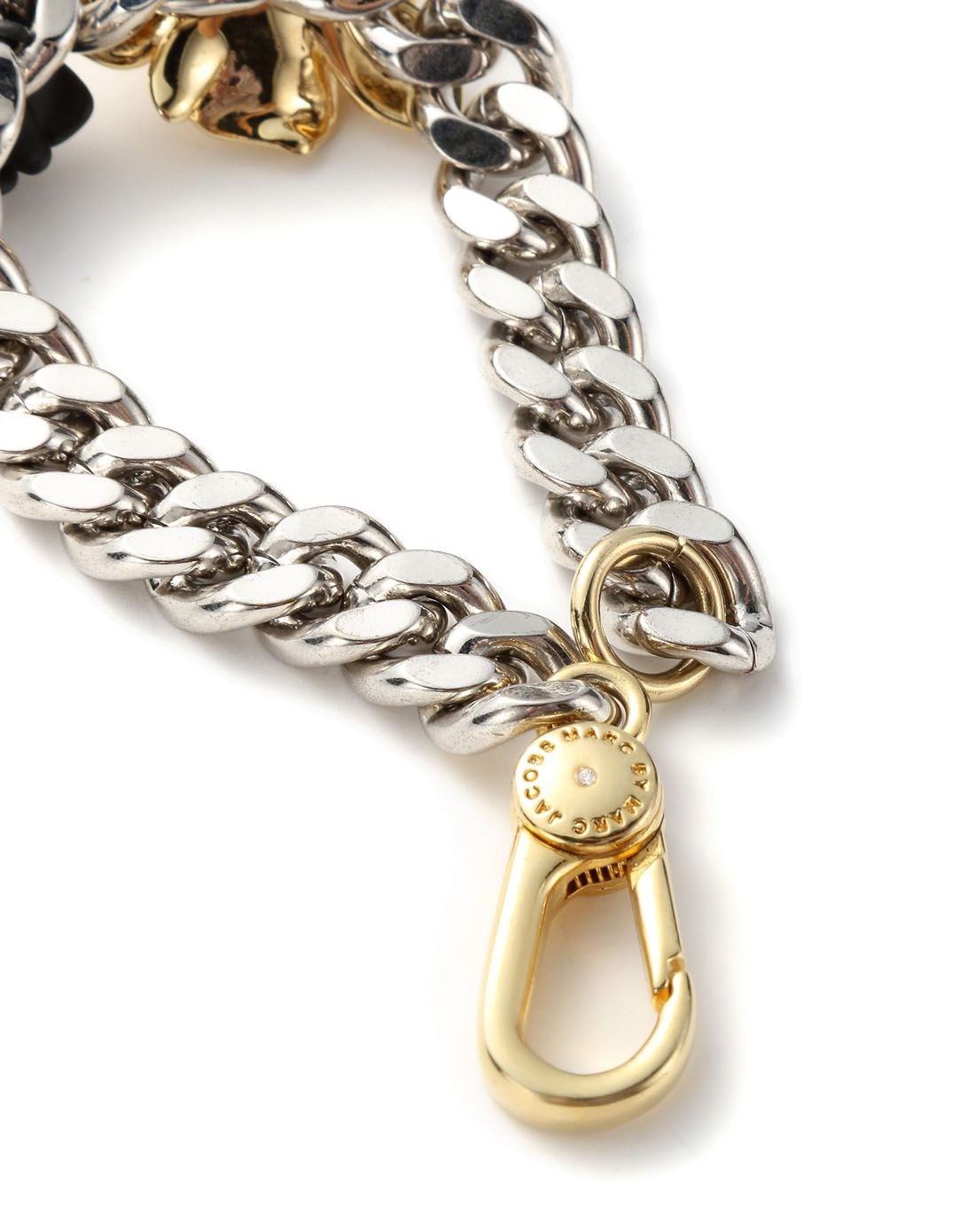 marc by marc jacobs女款银配金色朋克典雅个性手链