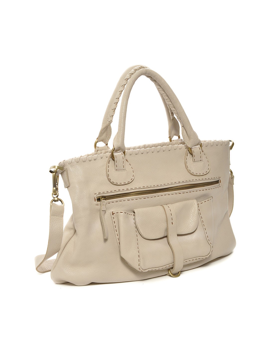 carla mancini包包专场 > 浅杏色通勤百搭两用包  浅杏色通勤百搭两用