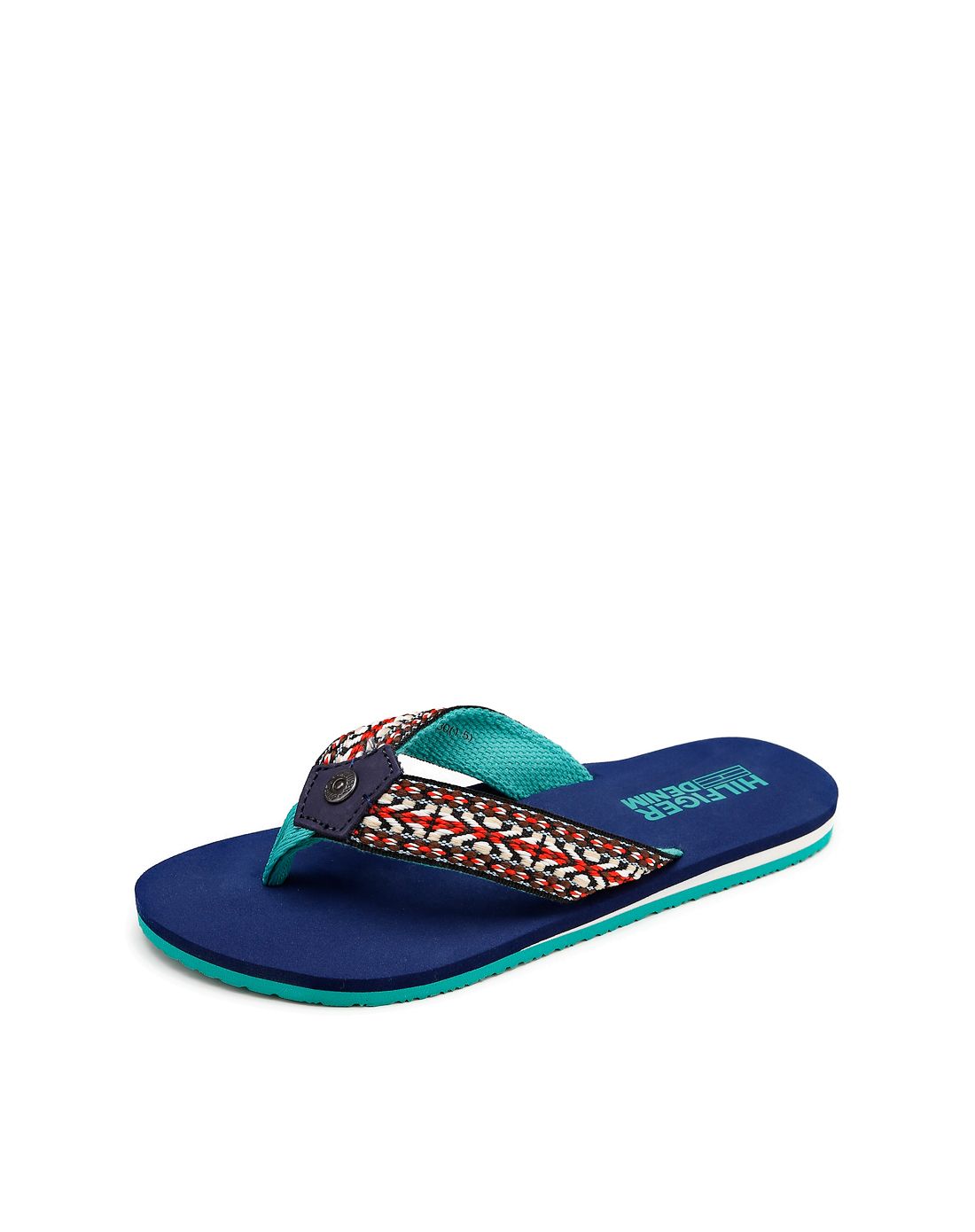 tommy hilfiger深蓝/红色休闲夏日人字拖en56818694ls600_唯品会